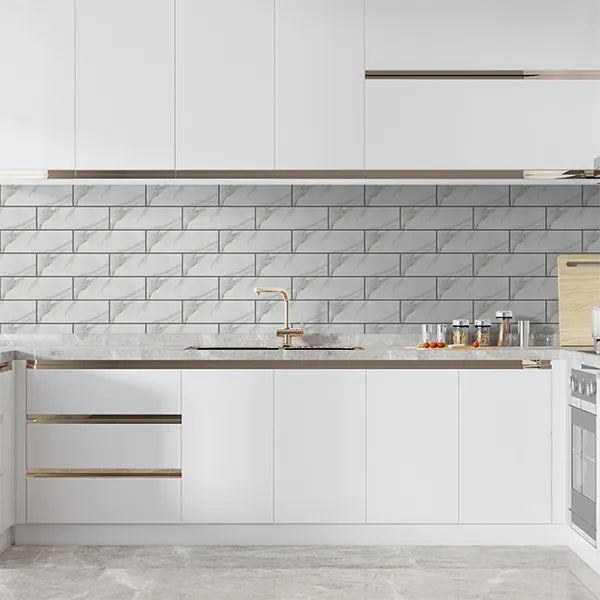 Carrara 10cm x 30cm Wall Tile